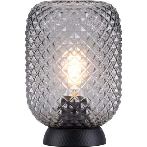 Lampada da tavolo Spring Reishi cilindrica 40W vetro (1/5)