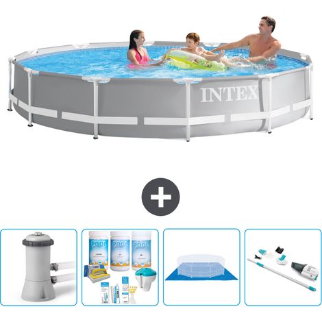 Prism Frame Pool Rund - 366x76 cm - 5-teilig S21069 (1/4)