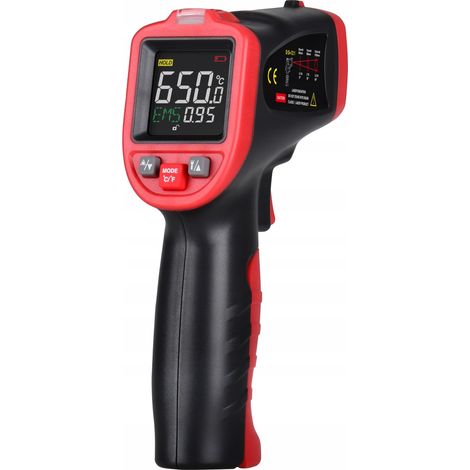 THERMOMÈTRE LASER SANS CONTACT PYROMÈTRE -50 +650°C (1/5)