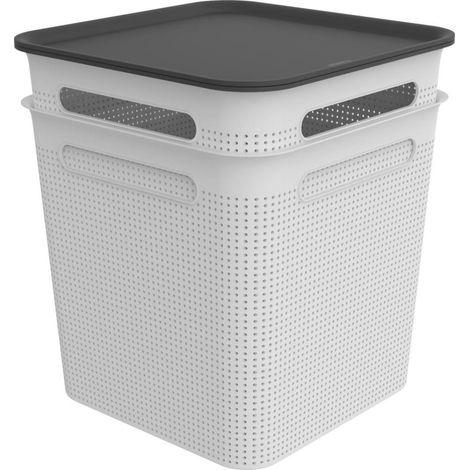 Aufbewahrungsbox Rotho brisen 18 Liter Kunststoff ergonomisch