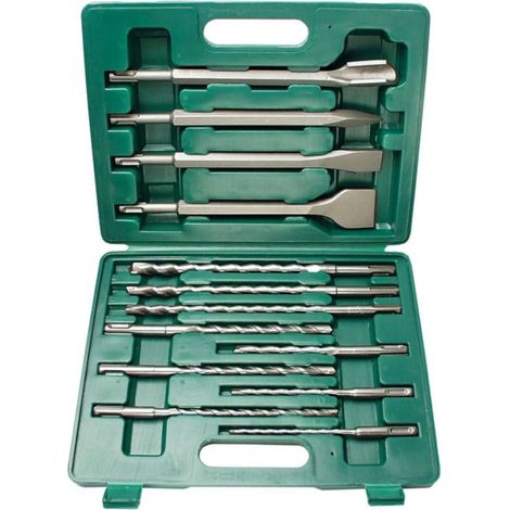 Set brocas de taladro y cincel SDS-Plus 12588 13 uds Brüder Mannesmann (1/2)