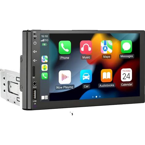 CarPlay, audio ad alta potenza, connettività intelligente, compatibile con Ford, con telecamera e telecomando. (1/2)