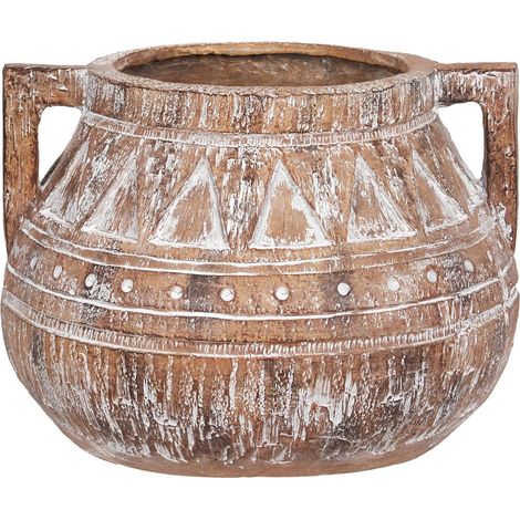 Blumenkübel VARIEGATUM 27 cm Braun