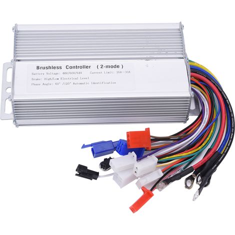 Contrôleur de vitesse pour moteur sans balais de vélo électrique 48 V, 60 V, 64 V, 1000 W à 1500 W pour scooter électrique (1/5)