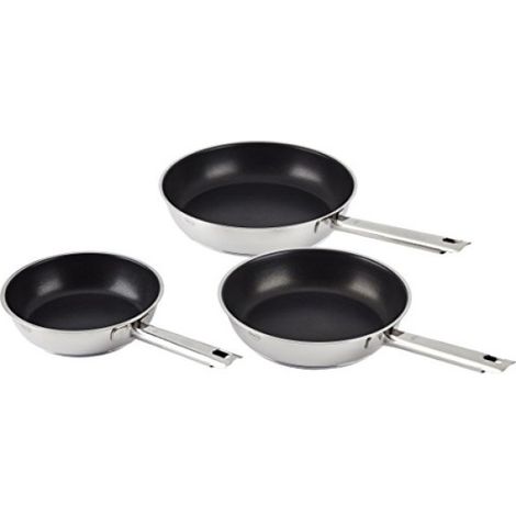RÖSLE ÉLÉGANCE Set aus 3 Edelstahlpfannen