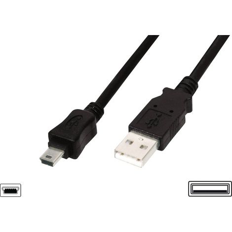 ASSMANN Electronic AK-300130-030-S cavo USB 3 m 2.0 Mini-USB B USB A Nero (1/5)