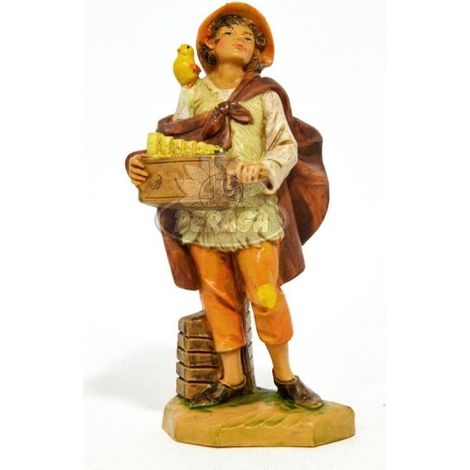 PASTORE CON CARILLON 12CM IN RESINA (F-52)