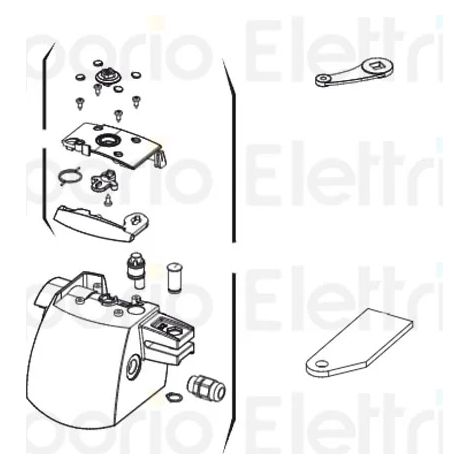 genius pièce détachée xric déverouillage droit g-bat 6020515 (1/3)