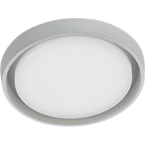 Alu Lampada da Parete e Soffitto in Alluminio Bianco Opaco, LED 30W 3460 Lumen, IP54 per Interni ed Esterni, Design Moderno Circolare 34x5 cm (1/2)