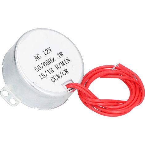 Kit d'accessoires pour moteur synchrone (2 pièces) 15/18 tr/min, rotation horaire/antihoraire, 4 W, 12 V CA, 50 TYC (1/5)