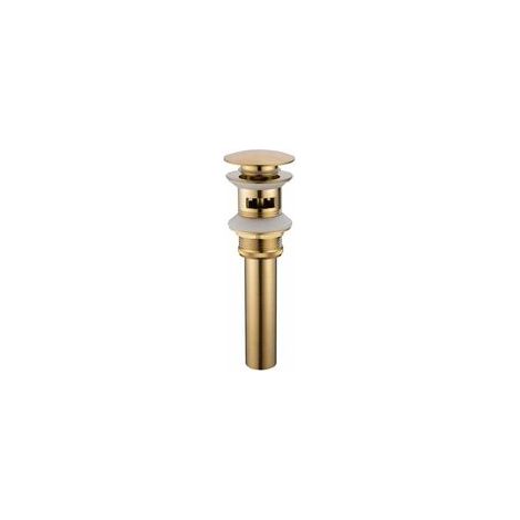 Ablaufgarnitur und Zubehör für Waschbecken und Spülbecken aus gebürstetem Goldmessing – Abwasserentsorgung (1/5)