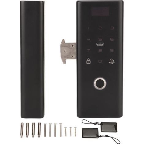 Verrou électronique intelligent pour porte, serrure sans clé à code, empreinte digitale et Bluetooth, idéale pour portes en verre ou en bois (1/5)