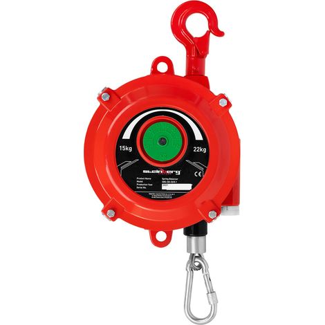 Enrouleur équilibreur de charge à ressort compensateur avec arrêt 15 - 22 kg 1,5 m (15 - 22 kg, longueur de câble : 1,5 m, diamètre du câble : 5,1 mm) (1/5)