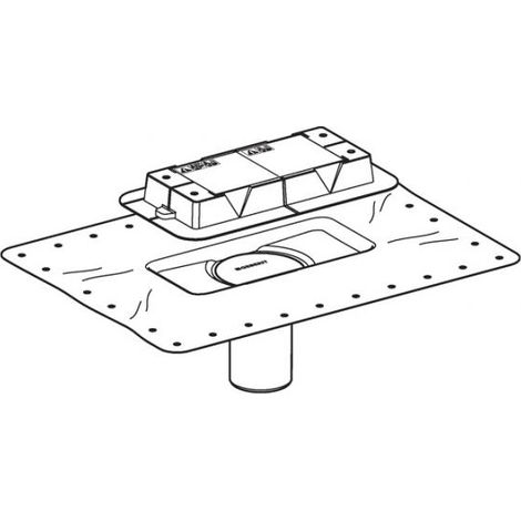 Geberit GE Flanschaufsatz zu CleanLine incl. Bauschutz 243553 243553001