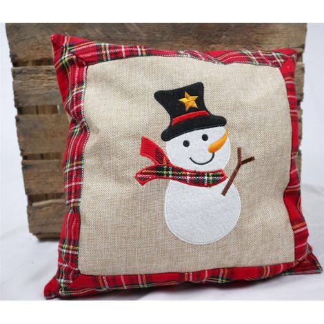 Christmas Pillow Cover Snowman 40X40CM (1/4)