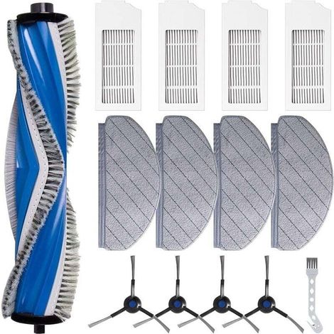 Kit accessoires pour aspirateur robot ECOVACS DEEBOT N20 / N20 Plus / N20 Pro Plus, 1 brosse principale, 4 filtres HEPA, 4 Chiffo (1/4)