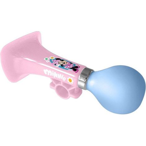 Clacson bici per bambini Disney Minnie Mouse cono rosa punta blu con fissaggio universale sul manubrio (1/4)