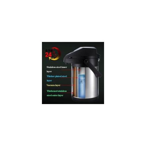 Cellfast – Carafe thermique inox 1,8L – Double paroi – Rétention chaleur 12h – Pour café et thé – Mécanisme de verrouillage