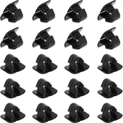 20 pezzi di supporto per cuscinetto isolante per cofano auto, clip di fissaggio per cofano auto in plastica, fibbia di fissaggio, isolamento termico e acustico disponibile (1/4)