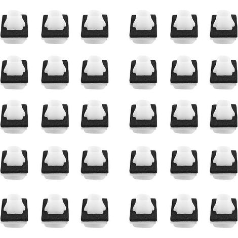100 clips de joint d'étanchéité inférieur extérieur de porte avec coussinet en mousse pour Honda CR-V 2002 et suivants 75315-S9A-004 (1/5)