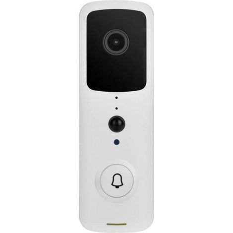 Interphone Sans Fil Blanc WiFi Smart Soigne Snoorbell Visual Maison Sécurité - - Avec Vision Nocturne