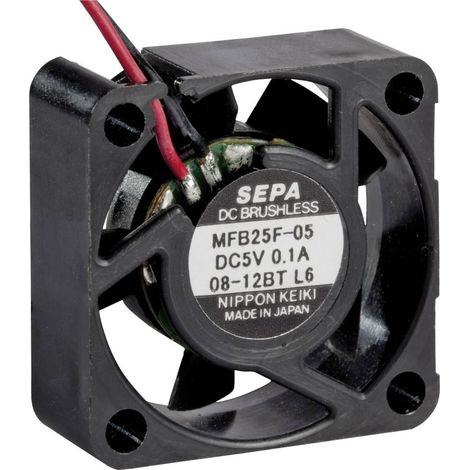 Sepa MFB25F05 ventilador axial negro 25 mm 5 V DC