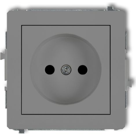Deco Presa singola b/u grigio opaco 27DGP-1p