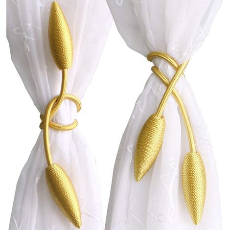 – Raffhalter aus Stahldraht und Polyester – Länge 60 cm – 2er-Set für moderne Inneneinrichtung (1/5)