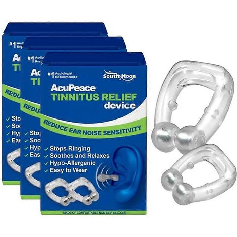à 3 paires de pinces auriculaires pour soulager les acouphènes. Manchon d'oreille portable anti-acouphènes pour stopper les bourdonnements d'oreilles et apaiser les oreilles. Soulagement de la pressio (1/5)