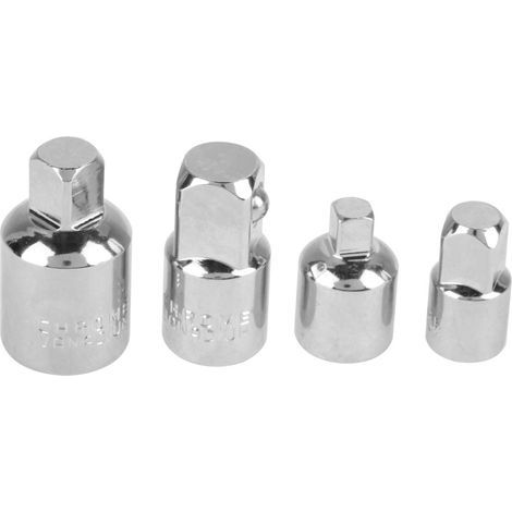 4pcs CVR Socket Reducers Adaptateur 1/2, 3/8, 1/4inch (SILVER) (1/5)