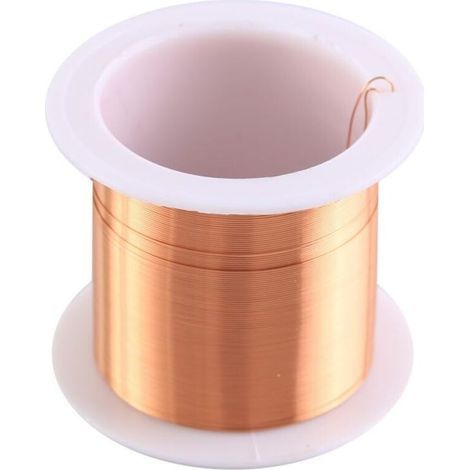 Bobine de cuivre, aimant en cuivre émaillé 0,3 mm 20 M, bobine émaillée pour la réparation des connexions de soudage de l'enroulement magnétique (1/4)