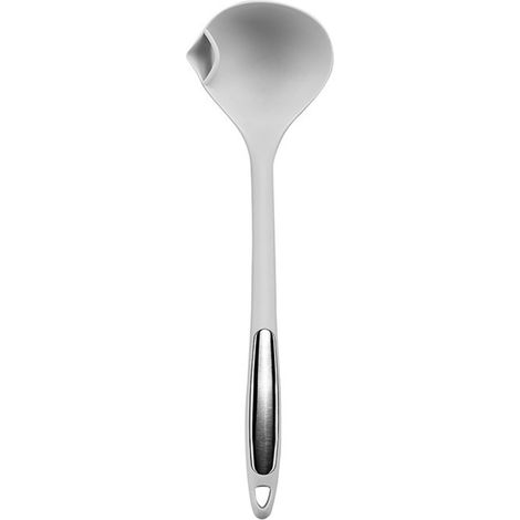 Louche filtrante en silicone résistante à la chaleur avec long manche, écumoire pour séparer les graisses et séparer les graisses de la cuisine (1/5)