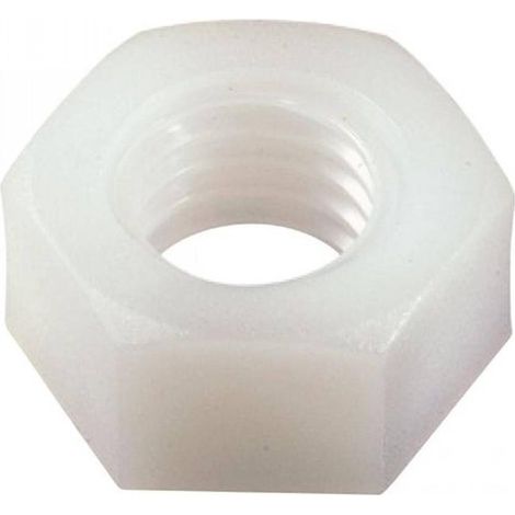 25 Ecrous Hexagonaux M20 mm - TYPE DIN 934 - Nylon 6.6 - D-Work