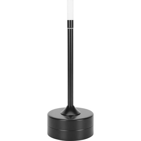 Lampe de table LED sans fil à intensité variable, rechargeable par USB, tactile, pour restaurants, bars et maison (noire). (1/5)