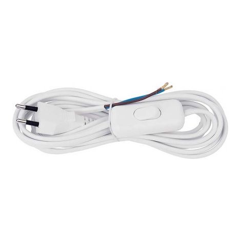 Cable Plano Int. + Clavija Blanco 2m - Blanco, ELECTROBILSA (1/2)
