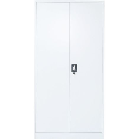 Armadio metallico 1800×900×400 mm con 2 ante di sicurezza, 4 ripiani, colore grigio Breckner Germany (1/5)
