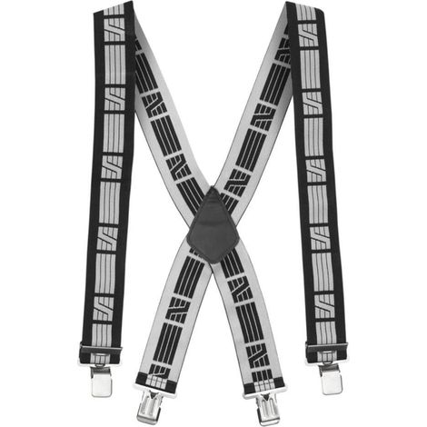 BRETELLE ELASTICHE TG.UNICA  BIANCO/NERO