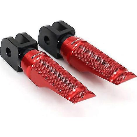 CNC-gefräste Aluminium-Fußrasten für Honda CB125R, CB300R und CB1000R (2018–2022) – Rotes CB125R-Logo