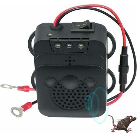 Répulsif Ultrason pour Voiture avec Stroboscopique LED, Garage pour Voiture Rongeurs Souris Bestioles Maison Garage Grenier Camping (1/4)