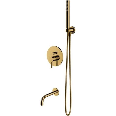 Mechanischer Einhebelmischer Gold für Wandmontage-Duscharmatur (1/2)