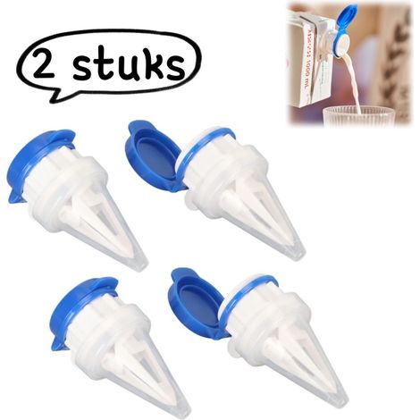distributeur de boissons avec clip de verrouillage rallonge pour boissons lactées avec couvercle anti déversement distributeur blanc ensemble de 4 pièces (1/5)