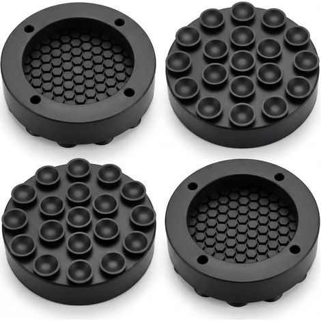 Lot de 4 tapis antidérapants pour machine à laver, amortisseur de vibrations, tapis anti-vibrations, amortisseur de vibrations, machine à laver, tampons anti-vibrations pour réfrigérateur, table (1/5)