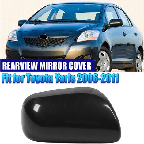Couvercle de Rétroviseur Latéral, Pièces de Rechange Noires pour Couvercle de Rétroviseur de Voiture pour Yaris 2006-2011, Protection UV (Droite 87915 0D907) (1/4)