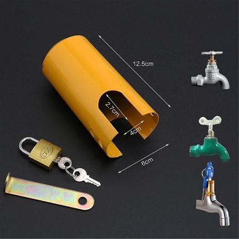 Serrure de robinet de verrouillage, couvercle de protection contre le vol, fer métallique de qualité supérieure, multifonction (1/3)