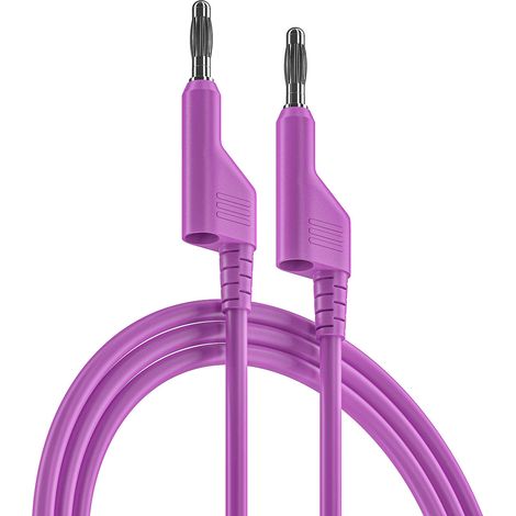 Cordons de test RS PRO, Pourpre, 10A, 1000V, long. 250mm ( Prix pour 1 )