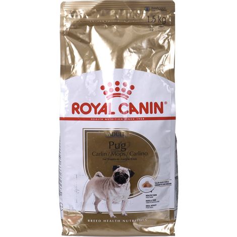 Essen, Royal Canin Pug erwachsene Hunde von Erwachsenen und reifem Carlino -Rennen (ab 10 Monaten) - 1,5 kg (1/3)