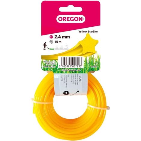 Filo decespugliatore Stella Nylon Giallo ø2.4mm/15m Oregon 69-452-Y