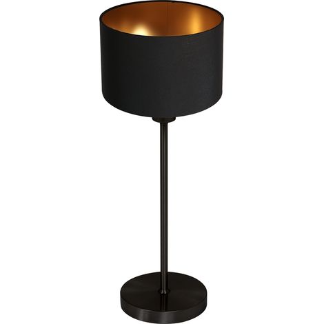 Mexlite - lámpara de mesa - Noor - negro - metal textil - lámpara
