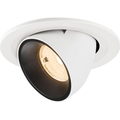 Spot encastré Numinos Gimble S blanc/noir 2700K - 55 deg - 1009394