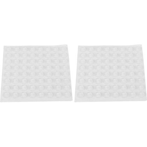 Patins antidérapants Toivize 128 pcs transparents silicone auto-adhésifs 12x4mm pour meubles et appareils (1/5)